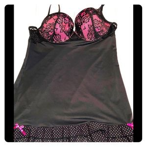 Black and Pink Chemise